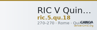RIC V Quintillus 18 — CANOA