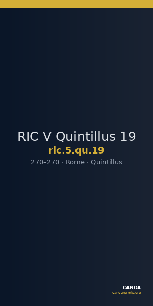 RIC V Quintillus 19 — CANOA