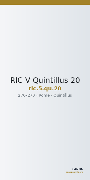 RIC V Quintillus 20 — CANOA