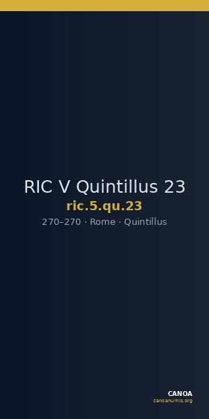RIC V Quintillus 23 — CANOA