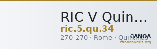RIC V Quintillus 34 — CANOA