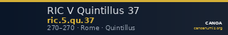 RIC V Quintillus 37 — CANOA