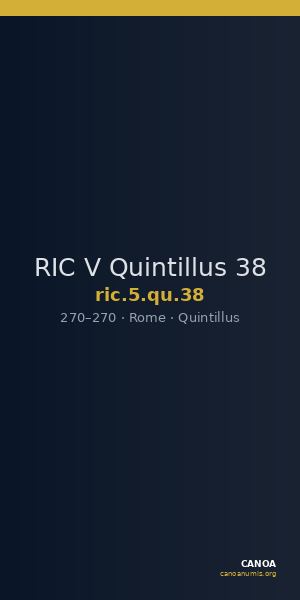 RIC V Quintillus 38 — CANOA