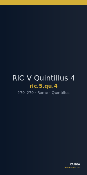 RIC V Quintillus 4 — CANOA