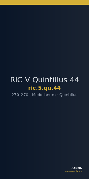 RIC V Quintillus 44 — CANOA