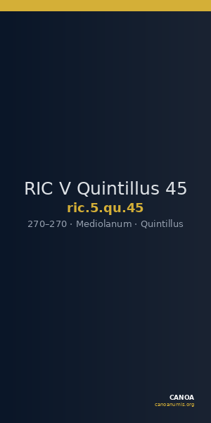 RIC V Quintillus 45 — CANOA