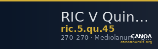 RIC V Quintillus 45 — CANOA