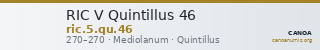 RIC V Quintillus 46 — CANOA