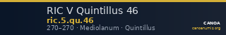 RIC V Quintillus 46 — CANOA