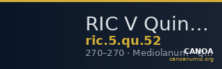RIC V Quintillus 52 — CANOA