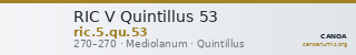 RIC V Quintillus 53 — CANOA