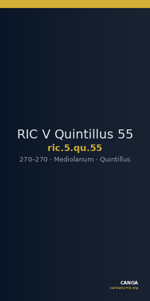 RIC V Quintillus 55 — CANOA