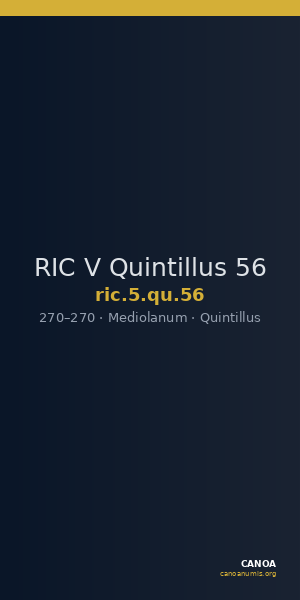 RIC V Quintillus 56 — CANOA