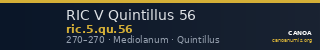 RIC V Quintillus 56 — CANOA