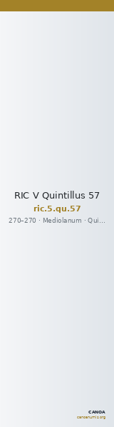 RIC V Quintillus 57 — CANOA