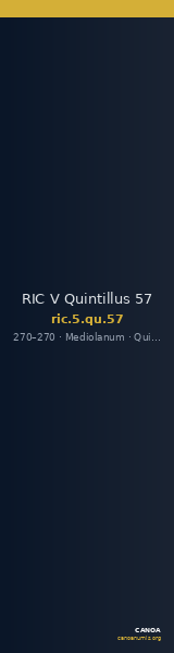 RIC V Quintillus 57 — CANOA