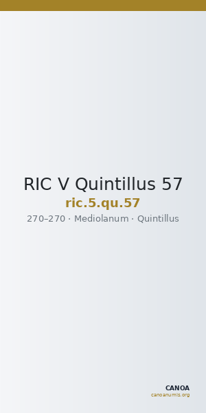 RIC V Quintillus 57 — CANOA
