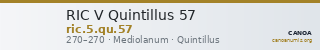 RIC V Quintillus 57 — CANOA