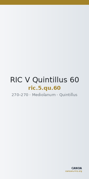 RIC V Quintillus 60 — CANOA
