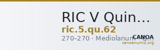 RIC V Quintillus 62 — CANOA