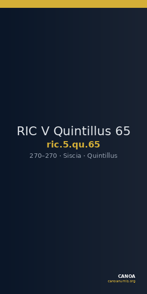 RIC V Quintillus 65 — CANOA