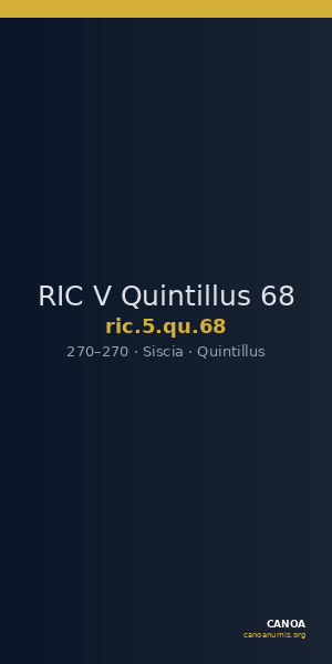 RIC V Quintillus 68 — CANOA