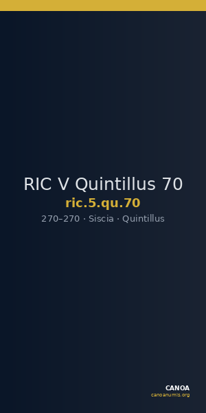 RIC V Quintillus 70 — CANOA