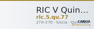 RIC V Quintillus 77 — CANOA