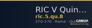 RIC V Quintillus 8 — CANOA