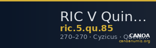 RIC V Quintillus 85 — CANOA