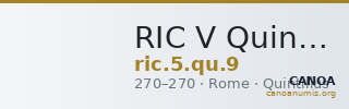 RIC V Quintillus 9 — CANOA