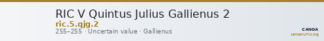 RIC V Quintus Julius Gallienus 2 — CANOA
