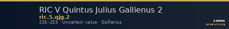 RIC V Quintus Julius Gallienus 2 — CANOA