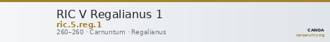 RIC V Regalianus 1 — CANOA
