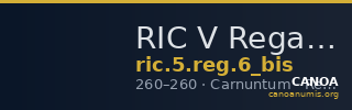 RIC V Regalianus 6 (bis) — CANOA