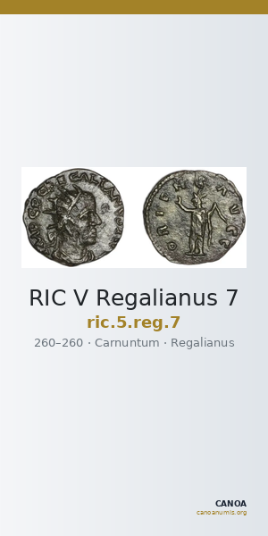 RIC V Regalianus 7 — CANOA