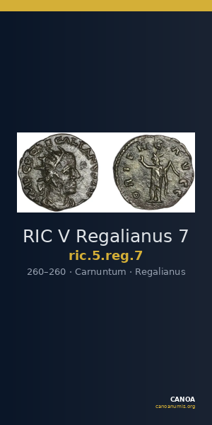 RIC V Regalianus 7 — CANOA