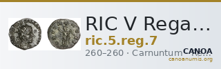 RIC V Regalianus 7 — CANOA