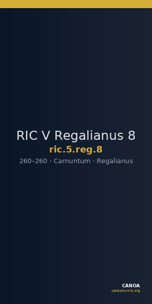 RIC V Regalianus 8 — CANOA