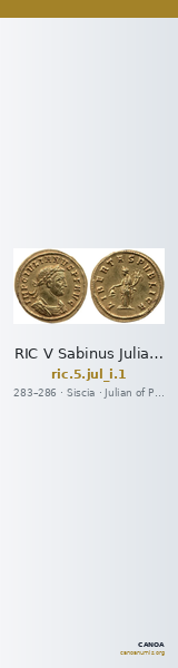 RIC V Sabinus Julianus 1 — CANOA