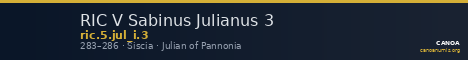 RIC V Sabinus Julianus 3 — CANOA