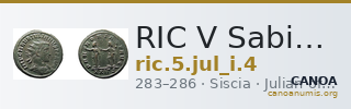 RIC V Sabinus Julianus 4 — CANOA
