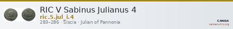 RIC V Sabinus Julianus 4 — CANOA