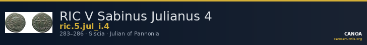 RIC V Sabinus Julianus 4 — CANOA