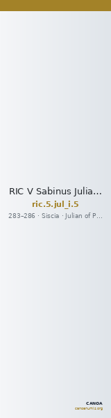 RIC V Sabinus Julianus 5 — CANOA