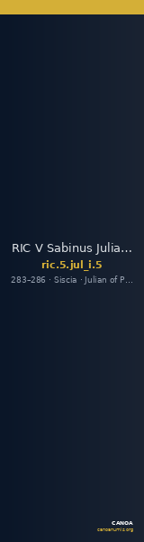 RIC V Sabinus Julianus 5 — CANOA