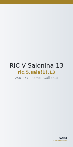 RIC V Salonina 13 — CANOA