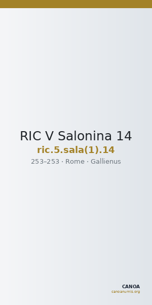 RIC V Salonina 14 — CANOA