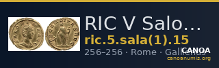 RIC V Salonina 15 — CANOA