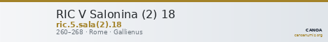 RIC V Salonina (2) 18 — CANOA